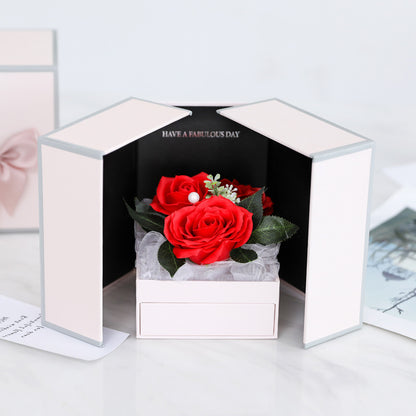Creative Rose Jewelry Gift Box For Christmas And Valentine's Day