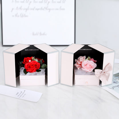 Creative Rose Jewelry Gift Box For Christmas And Valentine's Day